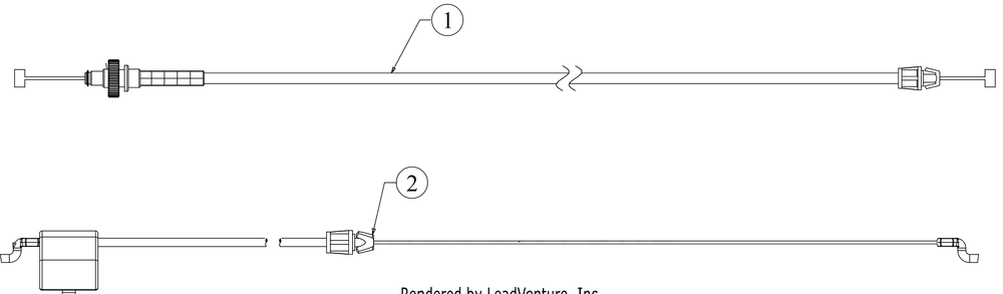 Cables Diagram and Parts List for SC300 (12AVA2M5710)(2019) Cub Cadet Lawn Mower